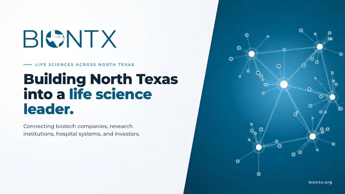 BioNTX brings together companies, researchers, healthcare leaders and partners to strengthen North Texas’s bioscience and healthcare innovation community.