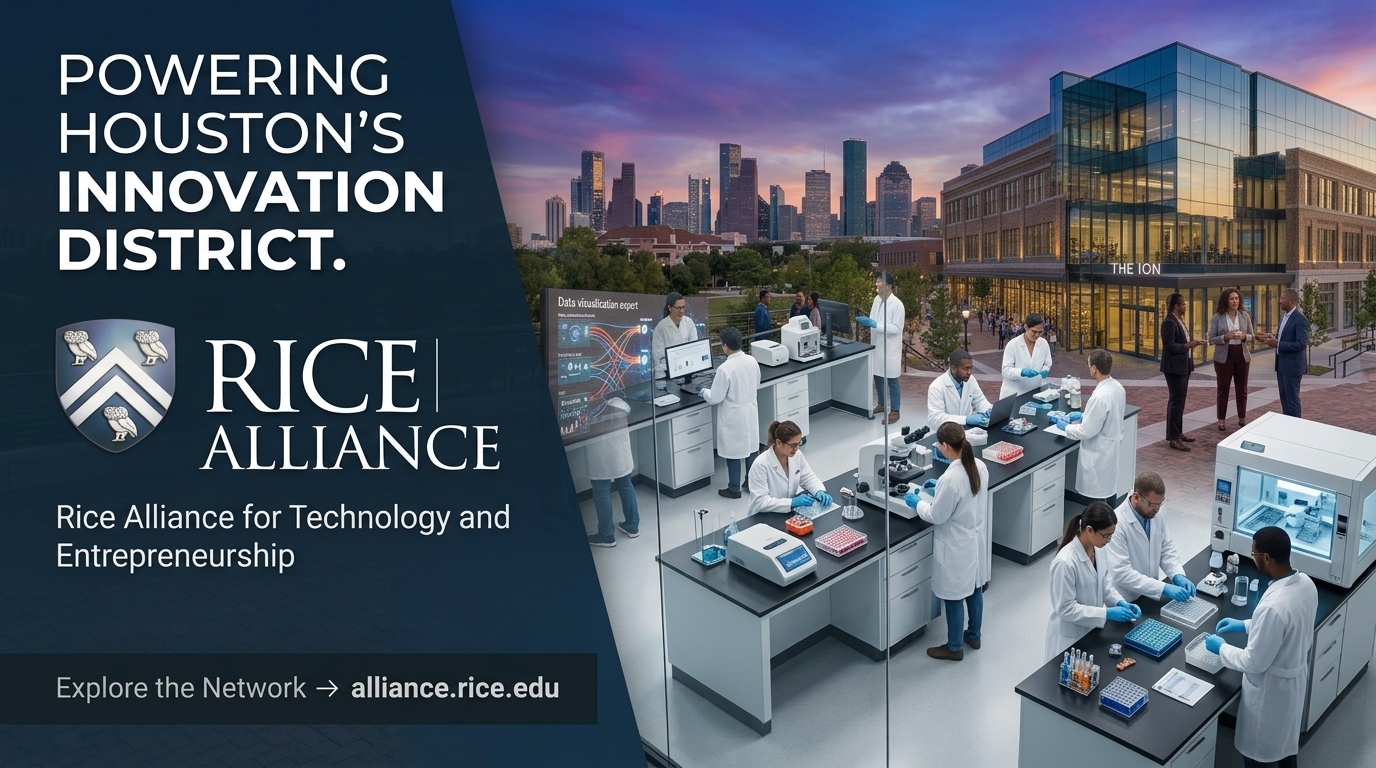 Rice Alliance connects startups to the capital, mentors and networks that power Houston's Ion innovation district.