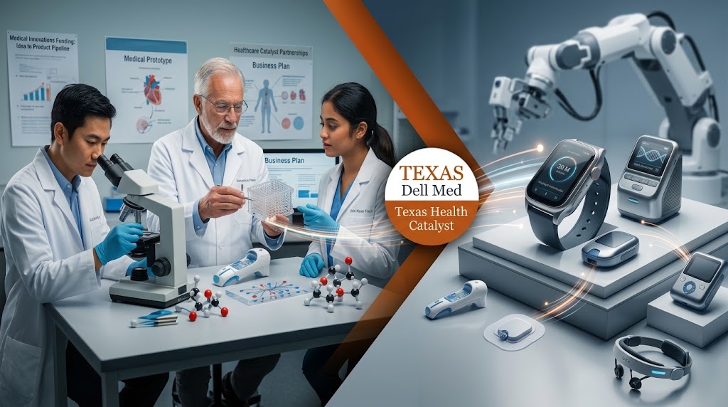 Texas Health Catalyst funds and mentors promising UT Austin health innovations on the path from idea to product.